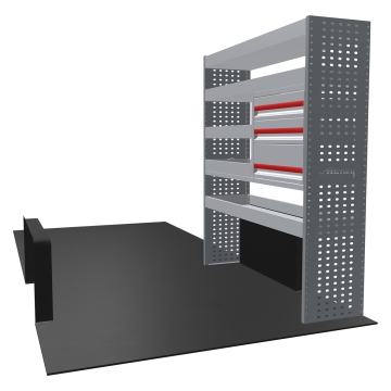 MR4 Bare Express Range til L4H2 Fiat Ducato 2006- En del - Skuffer + Hyller