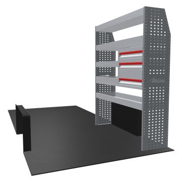 MR4 Bare Express Range til L4H3 Fiat Ducato 2006- En del - Skuffer + Hyller