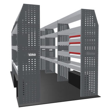 MR4 Bare Express Range til L4H3 Volkswagen Crafter 2017- Full konfigurasjon - Skuffer + Hyller