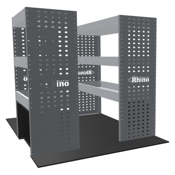 MR4 Bare Express Range til L1H1 Nissan Townstar 2022 - Full konfigurasjon - Hyller - Dual Sliding Door Kit Only