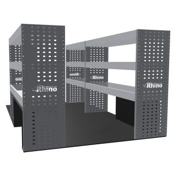 MR4 Bare Express Range til L2H1 Ford Transit Custom 2023 - Full konfigurasjon - Hyller