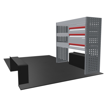 MR4 Bare Express Range til L2H1 Maxus Edeliver 7 2023 - En del - Skuffer + Hyller