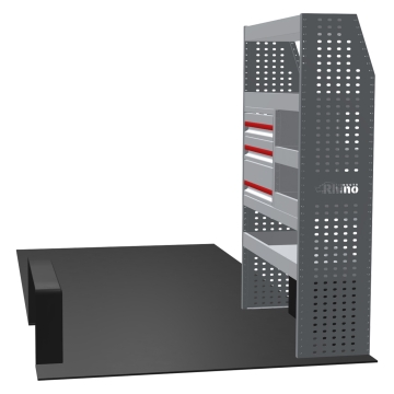 MR4 Bare Express Range til L3H2 Renault Master 2024  - Forhjulsdrift - En del - Skuffer + Hyller