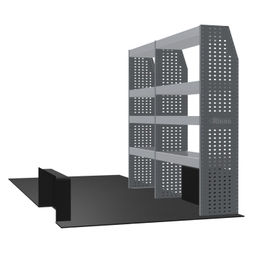 MR4 Bare Express Range til L3H2 Renault Master 2024 - Forhjulsdrift - To deler - Hyller