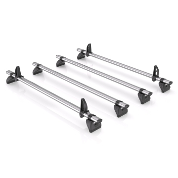 KammBar Fleet til Nissan NV300 (Primastar) 2016 - Lang hjulavtstand - Lavt tak (L2H1), 4 Takstativ i stål til varebil