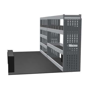 MR4 Bare Express Range til Ford Transit Custom L2H1- To deler - Topp Hylle - Gummimatter