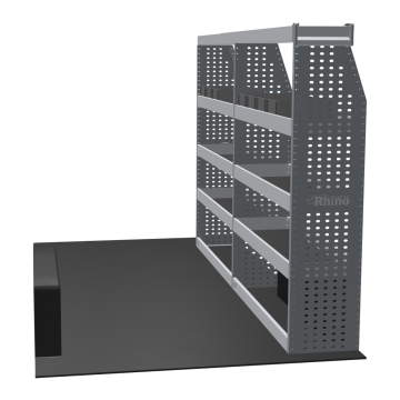 MR4 Bare Express Range til Renault Master L2H2 - To deler - Topp Hylle - Gummimatter