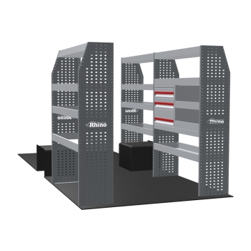 MR4 Bare Express Range til L2H2 Nissan Interstar 2024 - Forhjulsdrift - Full konfigurasjon - Skuffer + Hyller