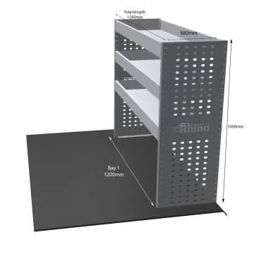 MR4 Bare Express Range til L2H1 Ford Transit Courier 2024 - En del - Hyller -