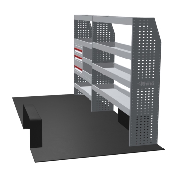 MR4 Bare Express Range til L3H2 - Bakhjulsdrift - Maxus Deliver 9 2020 - To deler - Skuffer + Hyller