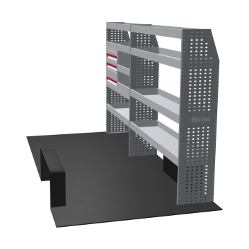 MR4 Bare Express Range til L3H2 Maxus Deliver 9 2020 - Forhjulsdrift - To deler - Skuffer + Hyller