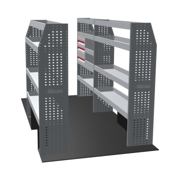 MR4 Bare Express Range til L3H2 Maxus Deliver 9 2020 - Forhjulsdrift - Full konfigurasjon - Skuffer + Hyller