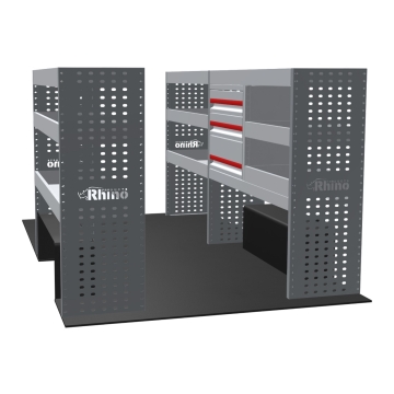 MR4 Bare Express Range til L1H1 Maxus eDeliver 5 2024- To deler - Skuffer + Hyller