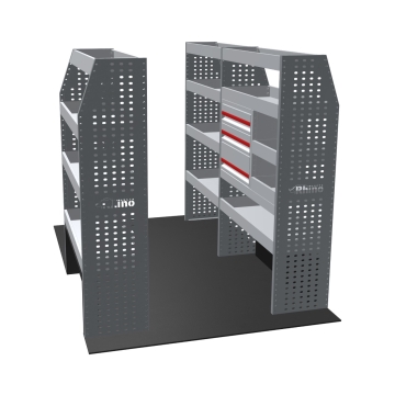 MR4 Bare Express Range til L1H2 Ford Transit Custom 2013-2023 -Full konfigurasjon - Skuffer + Hyller