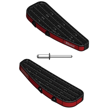 Vänster och höger fotsteg, utbyte (Svart)