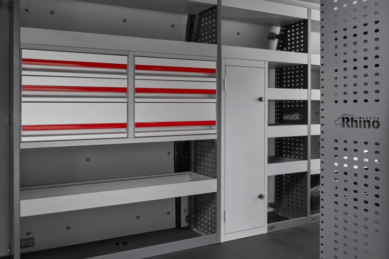 Renault-Master-L3H2-MR4-Racking-Locker-Drawers-1-scaled